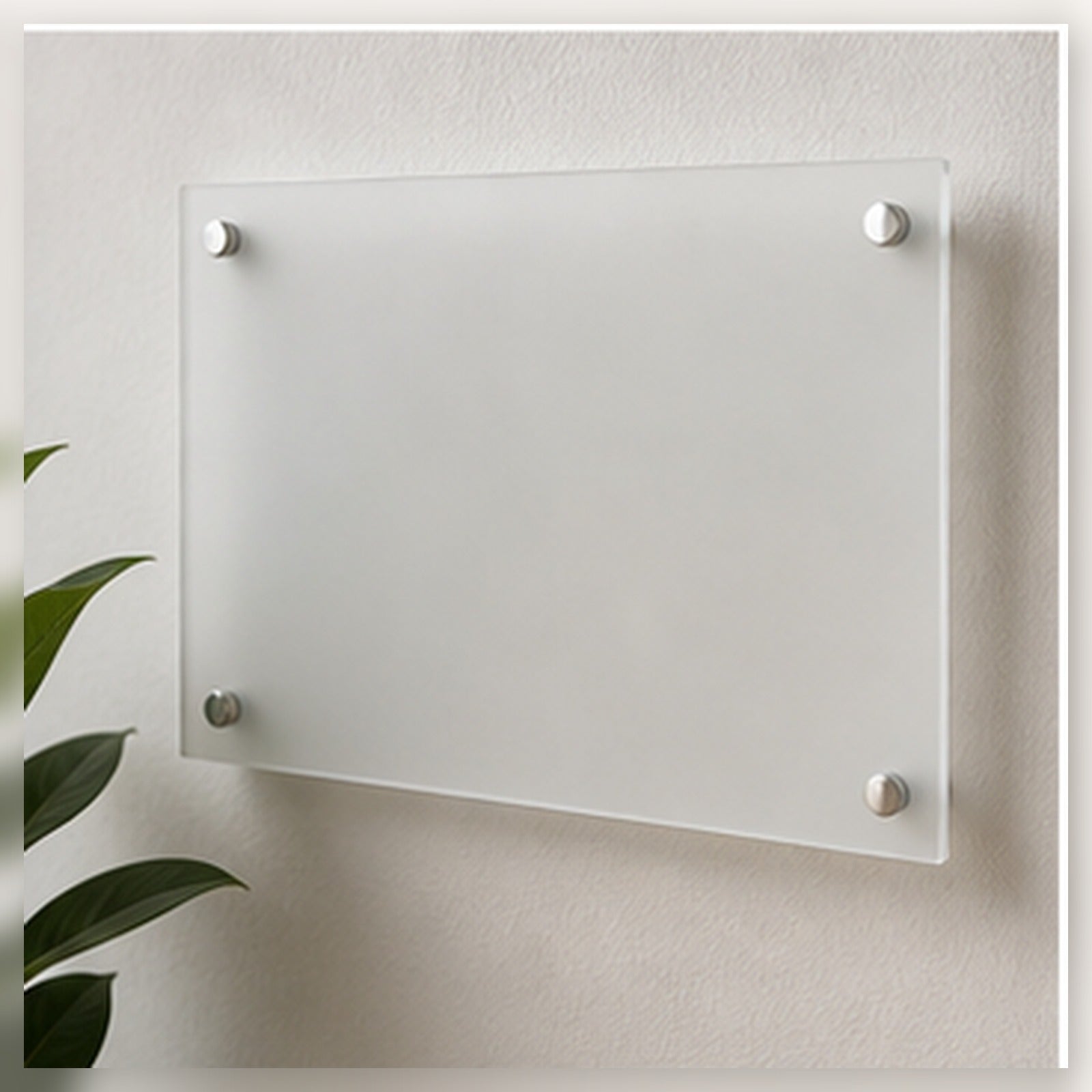 Custom Acrylic Office Door Sign clean sample product image in a bright local business setting