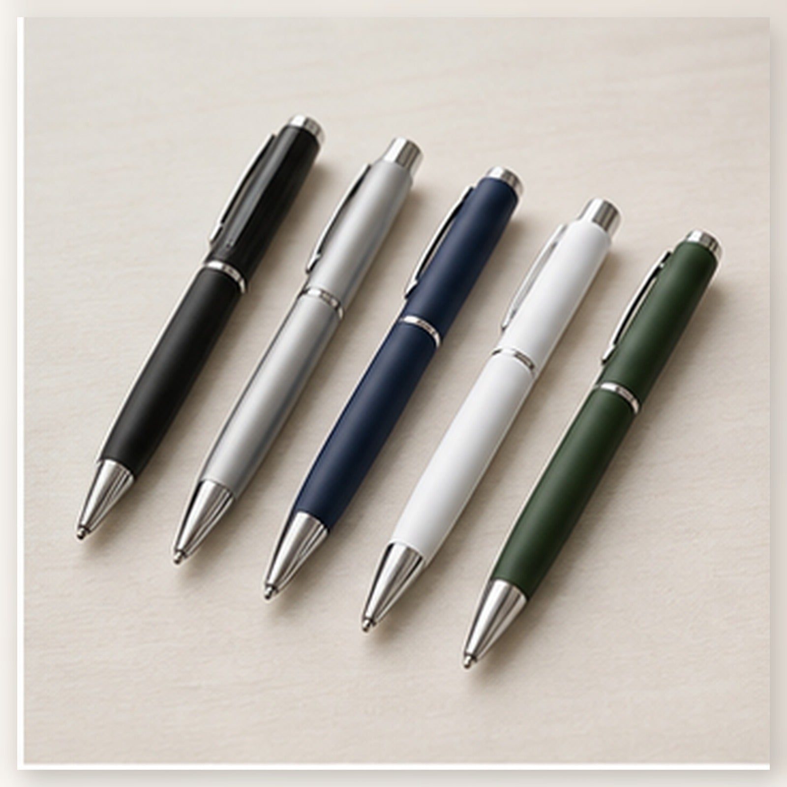 Custom Logo Pens clean sample product image in a bright local business setting
