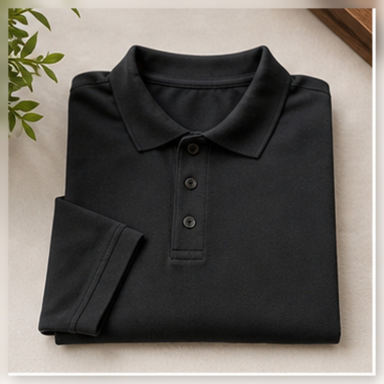 Custom Logo Polo Shirts for Local Teams clean sample product image in a bright local business setting
