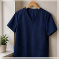 Custom Logo Scrub Tops clean sample product image in a bright local business setting