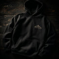 Rocky Ridge embroidered black hoodie