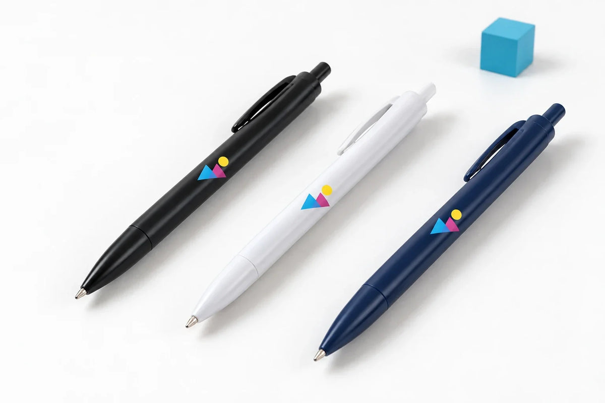 The image shows sample pen colors; your selected pack option determines the quantity.