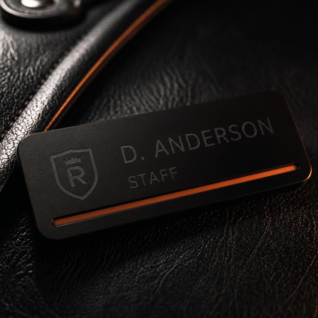 Custom Acrylic Staff Name Badges