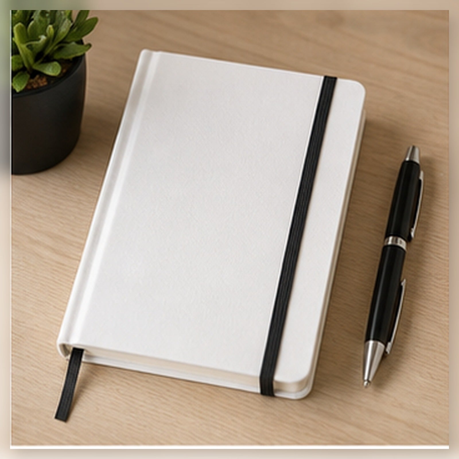 UV Printed Logo Notebooks and Diaries clean sample product image in a bright local business setting